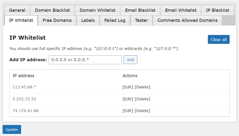 Plugin Blacklist Pendaftaran E -mel WP media 11