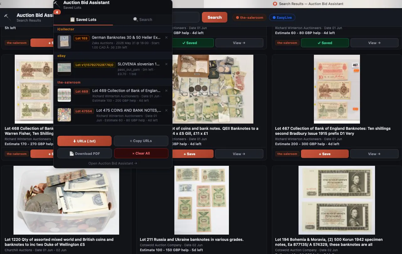 Auction Search  gallery image