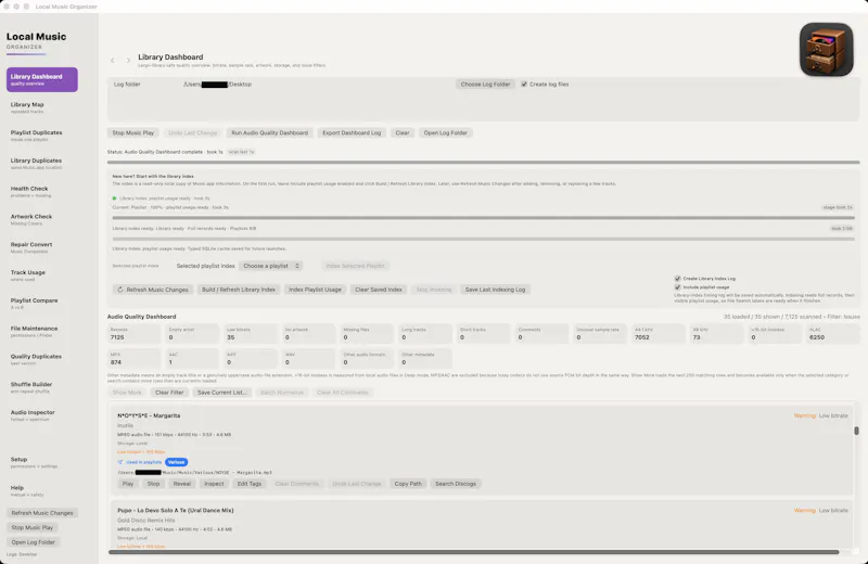 Local Music Organizer for Mac screenshot 3