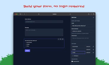 Tailwind Form Builder gallery image