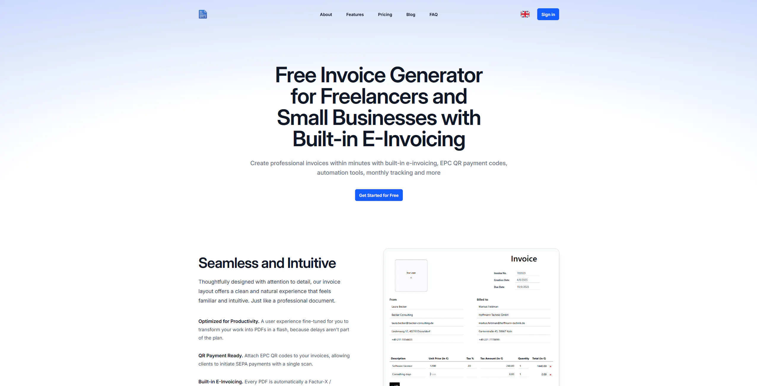 Snaply Invoicing Platform のプロダクトバナー