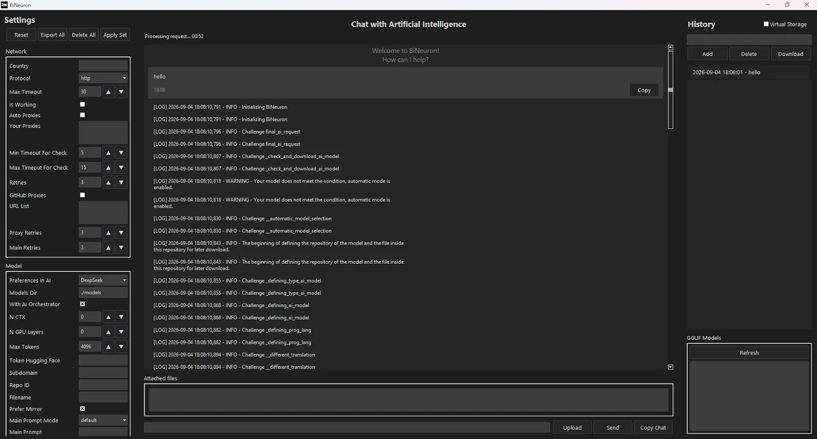 BiNeuron screenshot 3
