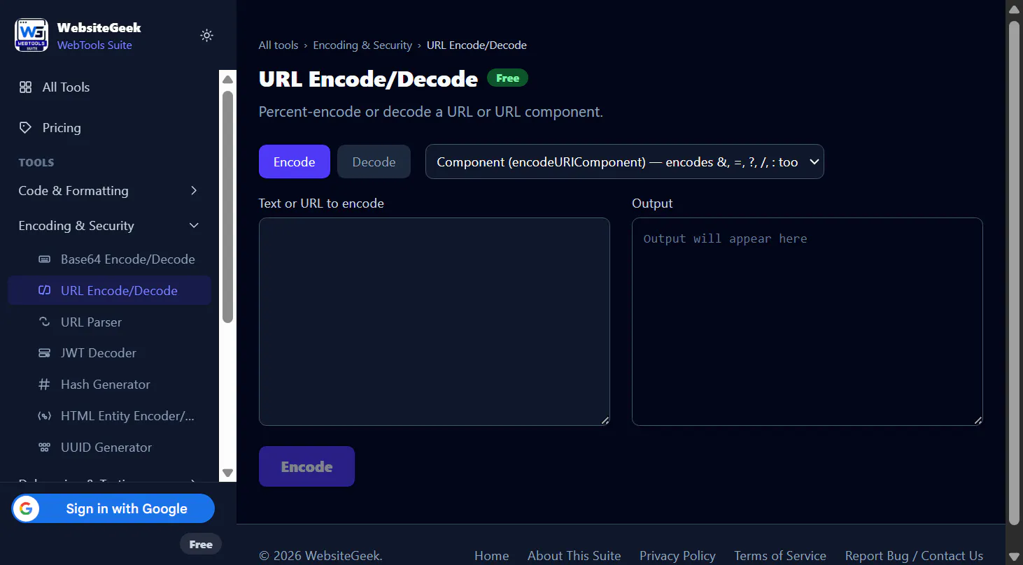 WebsiteGeek WebTools Suite gallery image