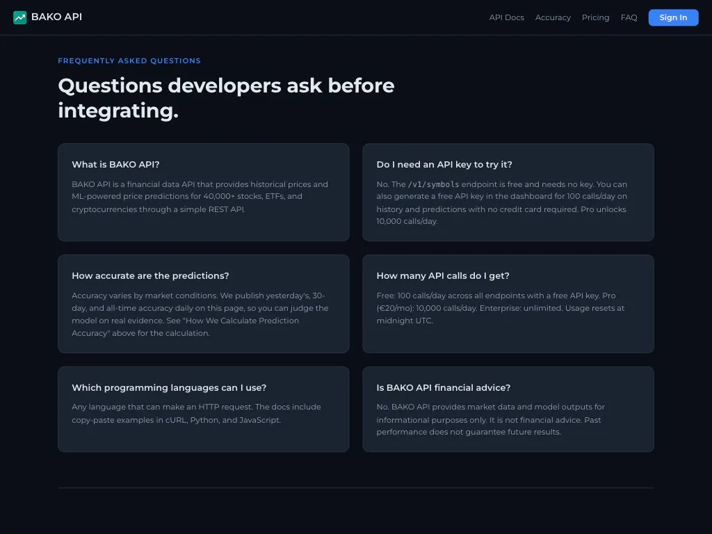 BAKO API gallery image
