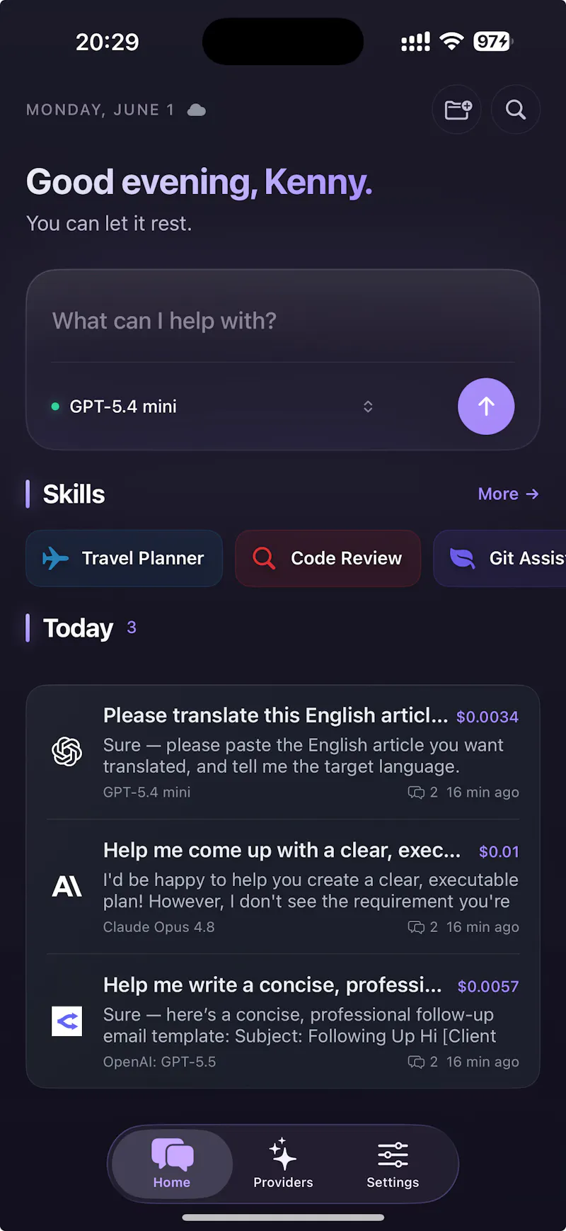 Oriveo screenshot 2