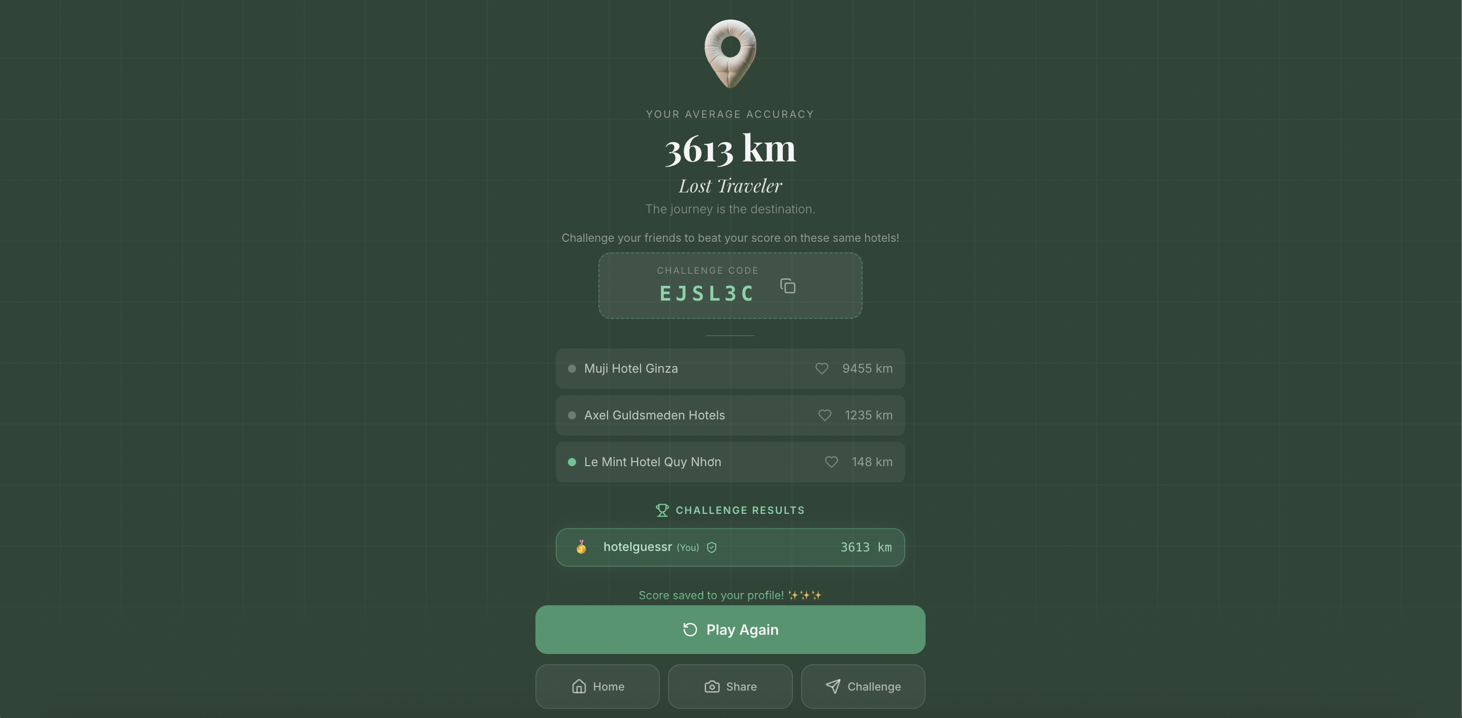 Hotel Guessr - Screenshot 5 showing product features and functionality