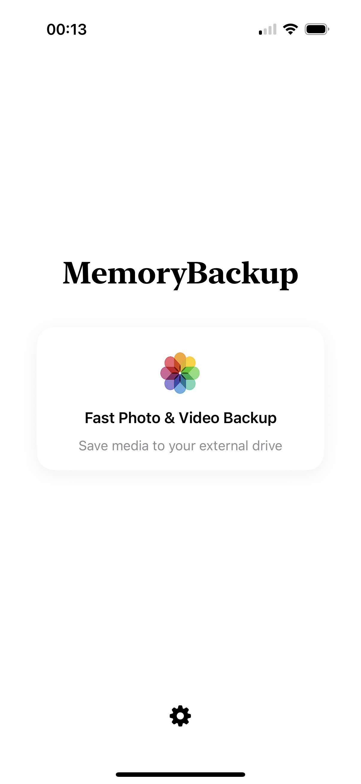 Média Sauvegarde de mémoire - Bibliothèque d'iPhone de sauvegarde rapide en quelques minutes - Drive vers EXT 2