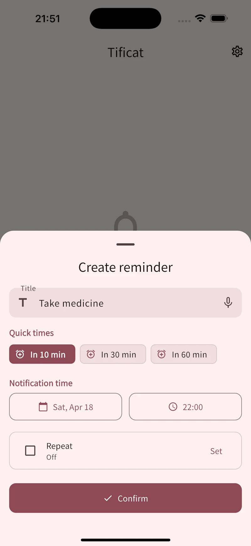 Tificat screenshot 3