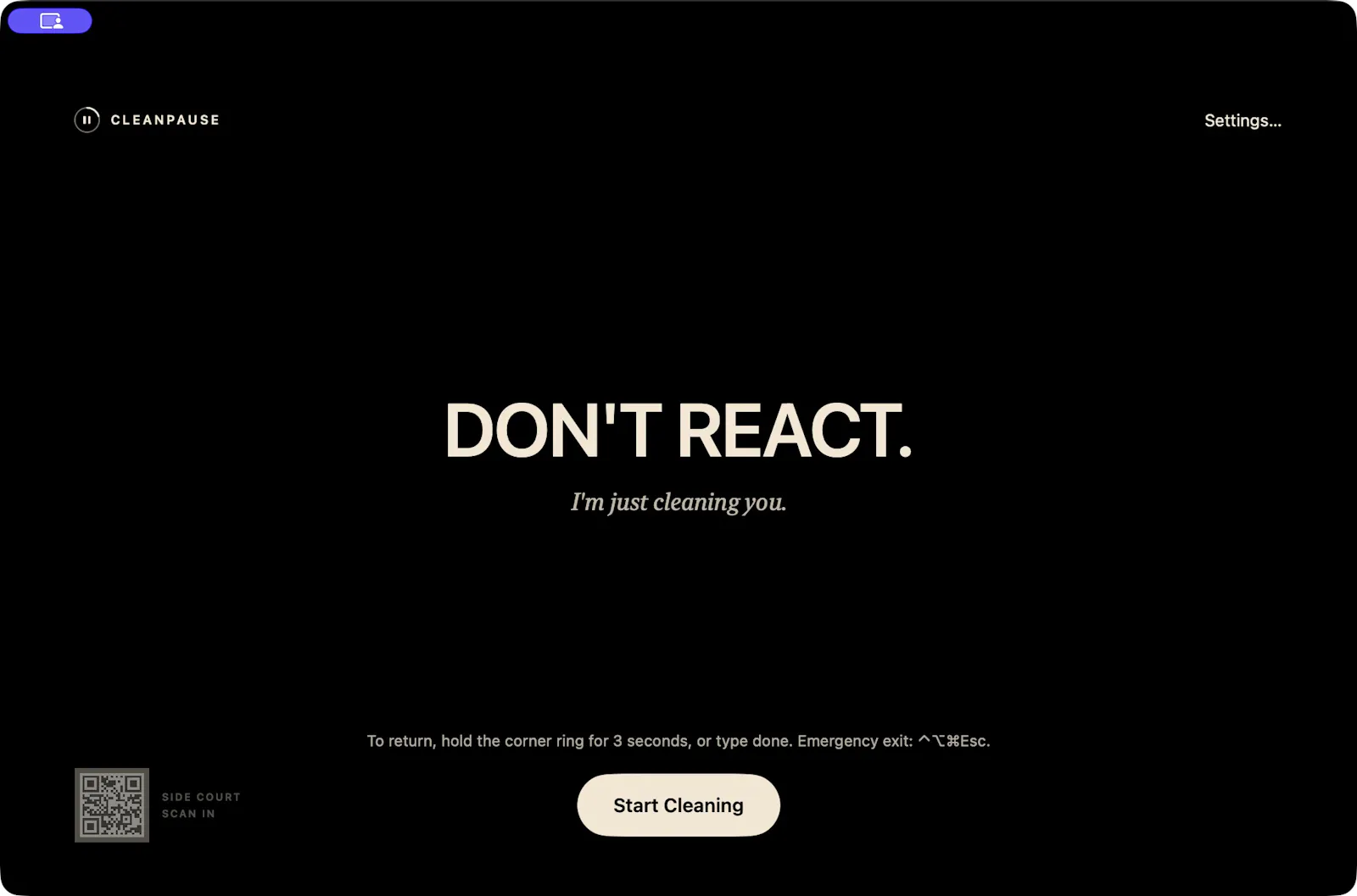 CleanPause screenshot 1