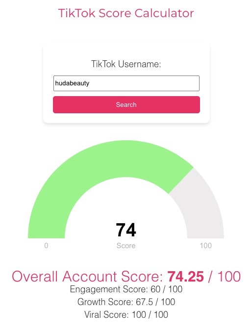 Tiktok品牌得分 - 计算1至100分的任何Tiktok帐户！媒体2
