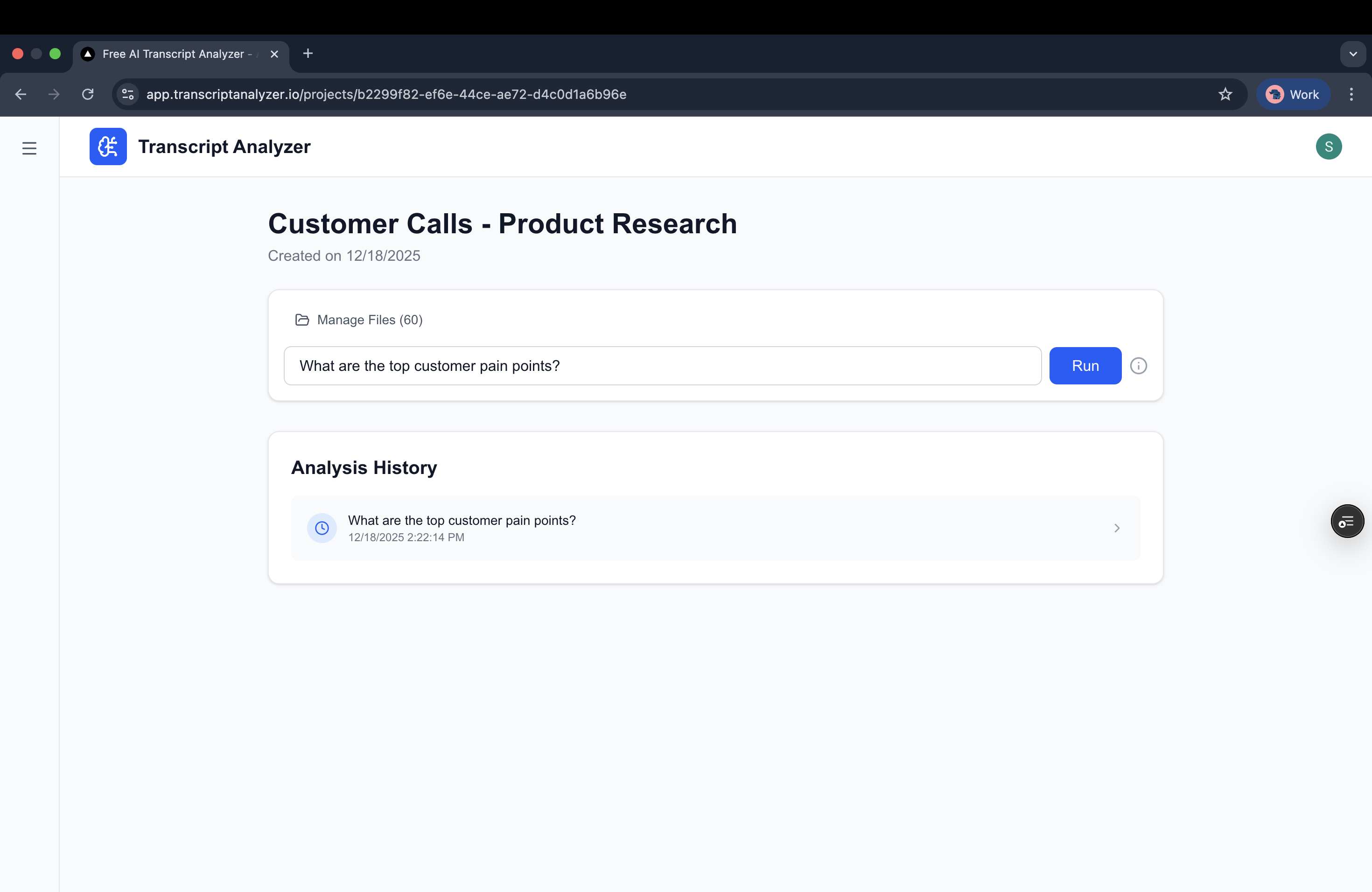 Transcript Analyzer gallery image