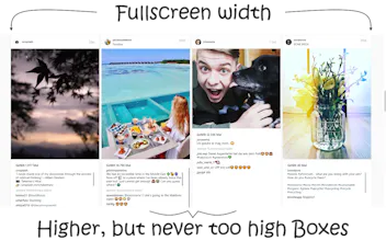 Improved Layout for Instagram gallery image