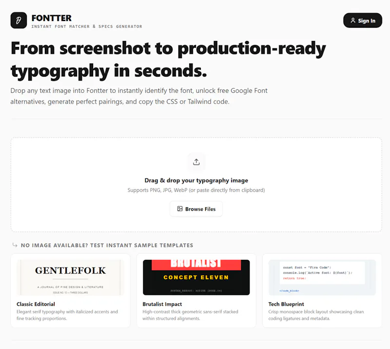 Fontter screenshot 3