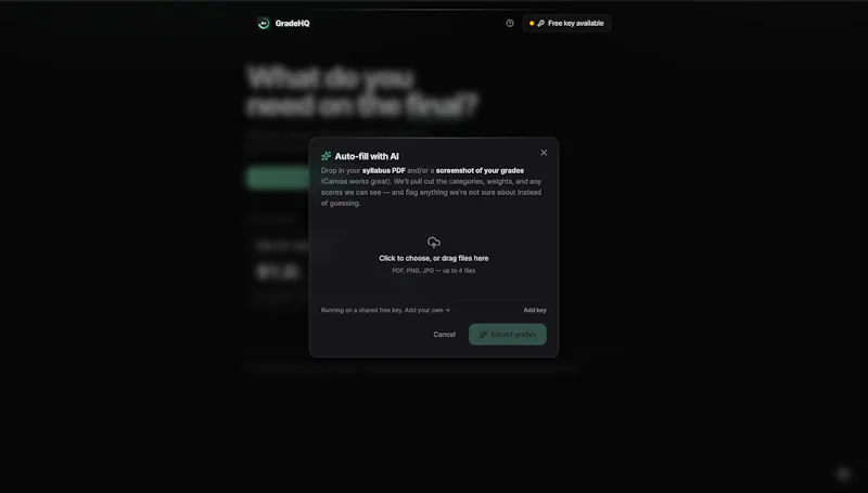 GradeHQ — What do you need on the final? screenshot 5