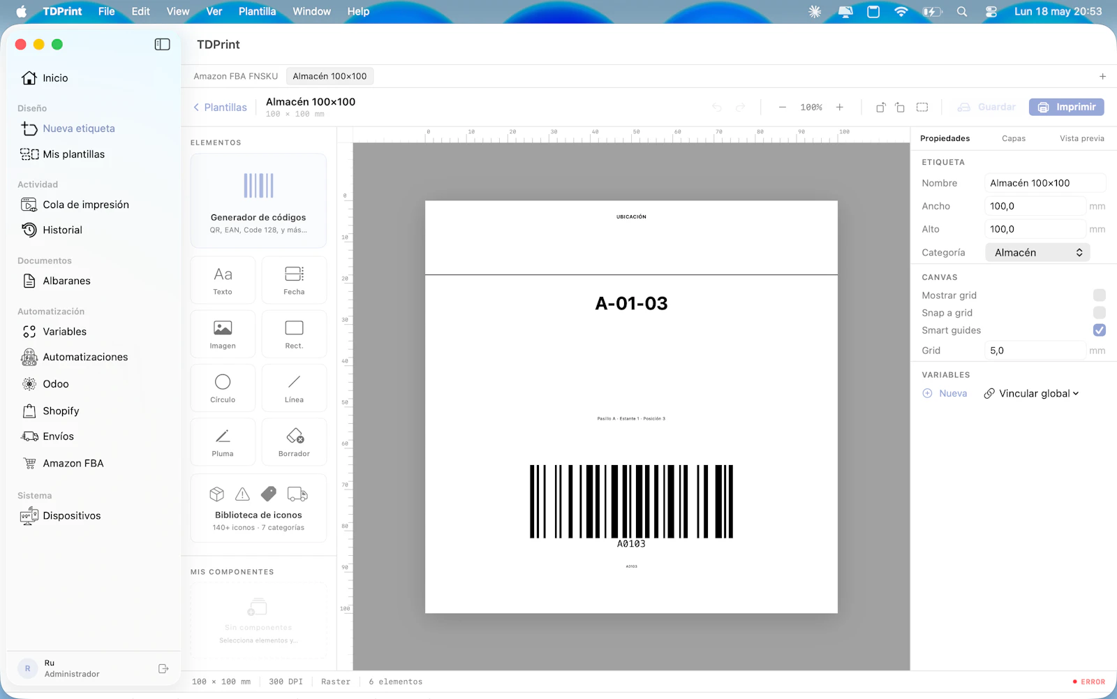 TDPrint screenshot 1