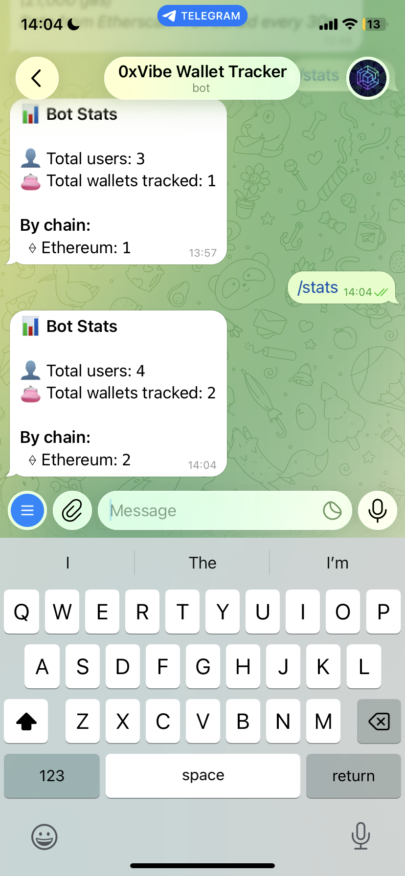 0xVibe Wallet Tracker gallery image