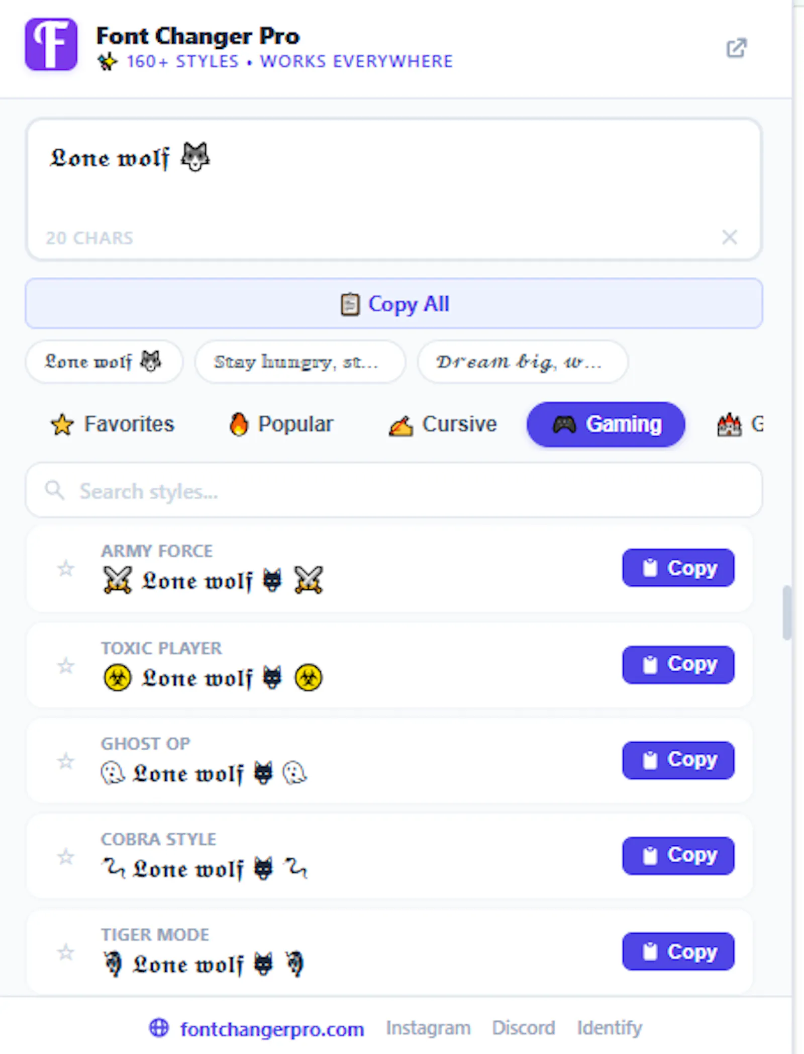 Font Changer Pro — Fancy Text Generator screenshot 2