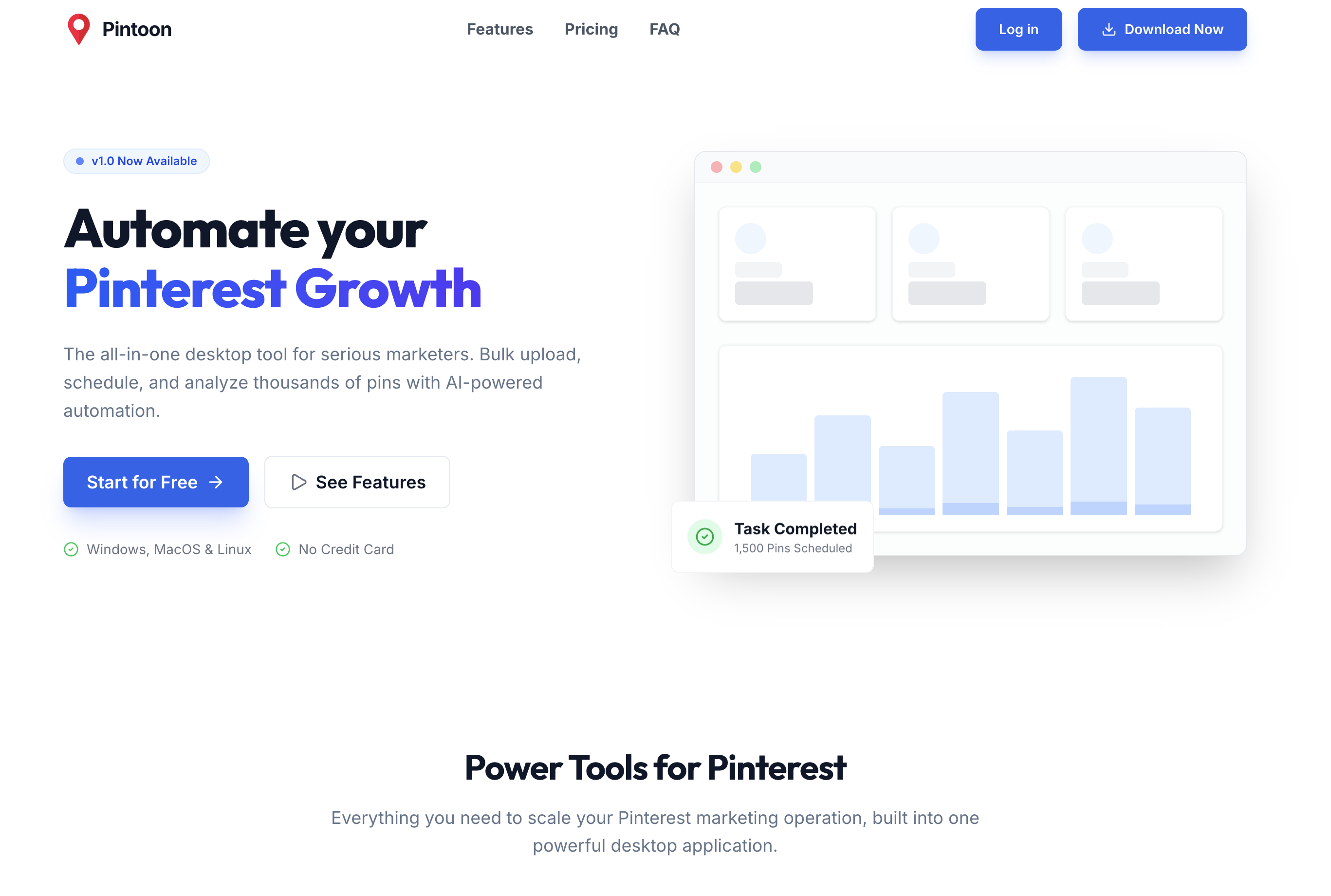 Pintoon - Main product screenshot demonstrating key features and user interface