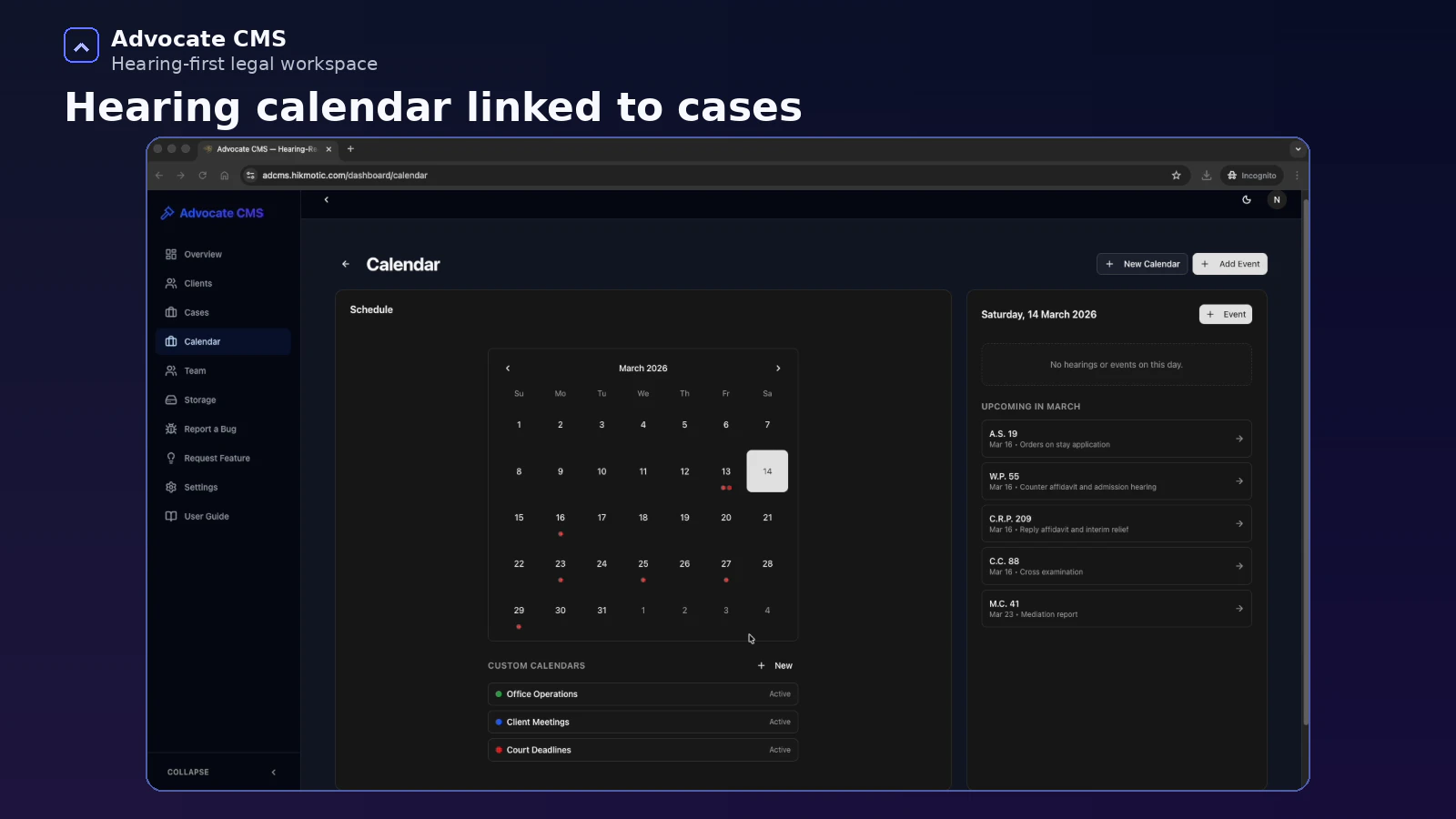 Advocate CMS screenshot 6