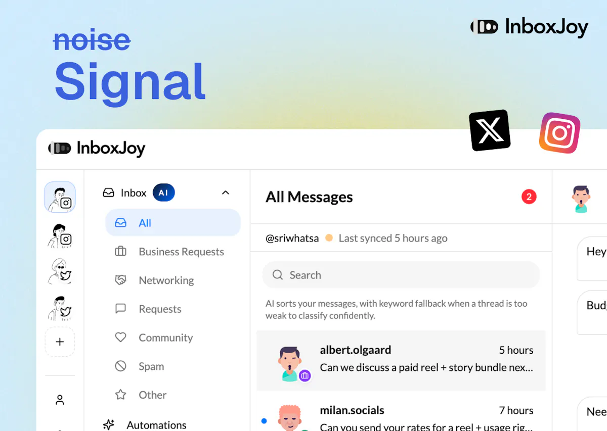InboxJoy - Filter Noise from Social DMs
