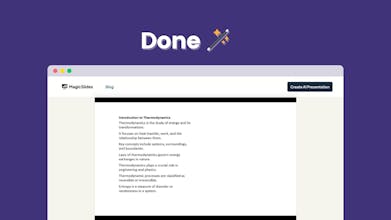 Topic To Presentation by MagicSlides gallery image