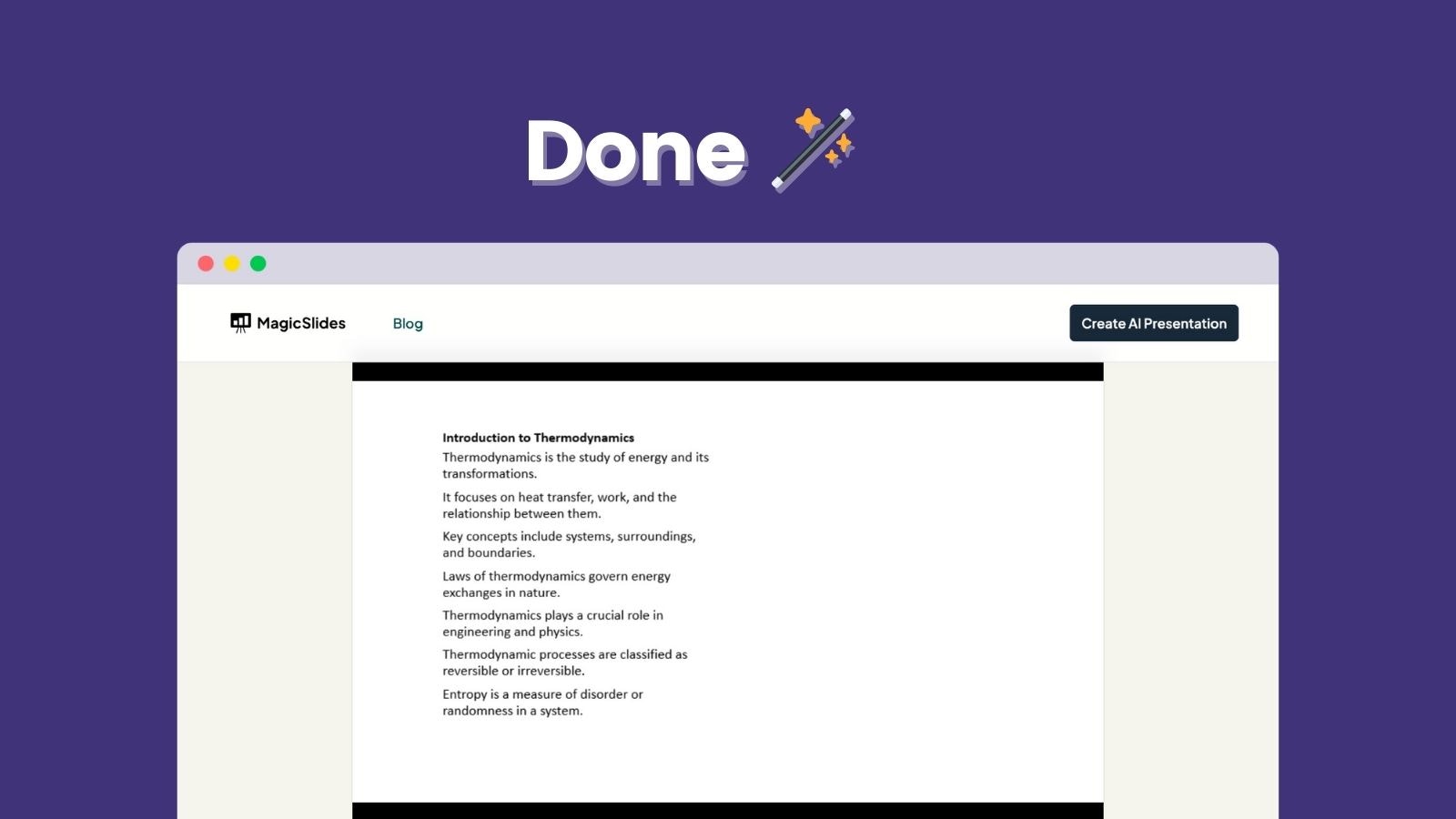 Sujet à présenter par des glissières de magie media 3