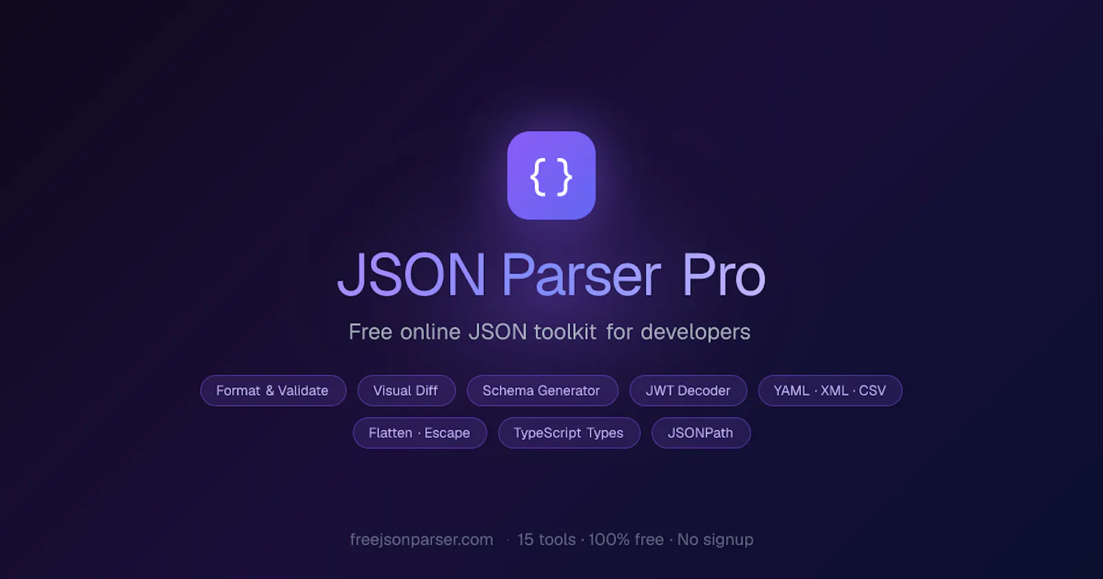 JSON Parser Pro screenshot 1
