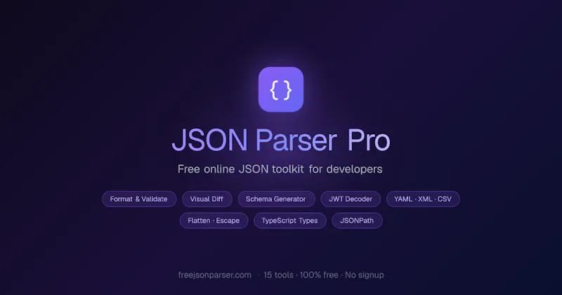 JSON Parser Pro screenshot 1
