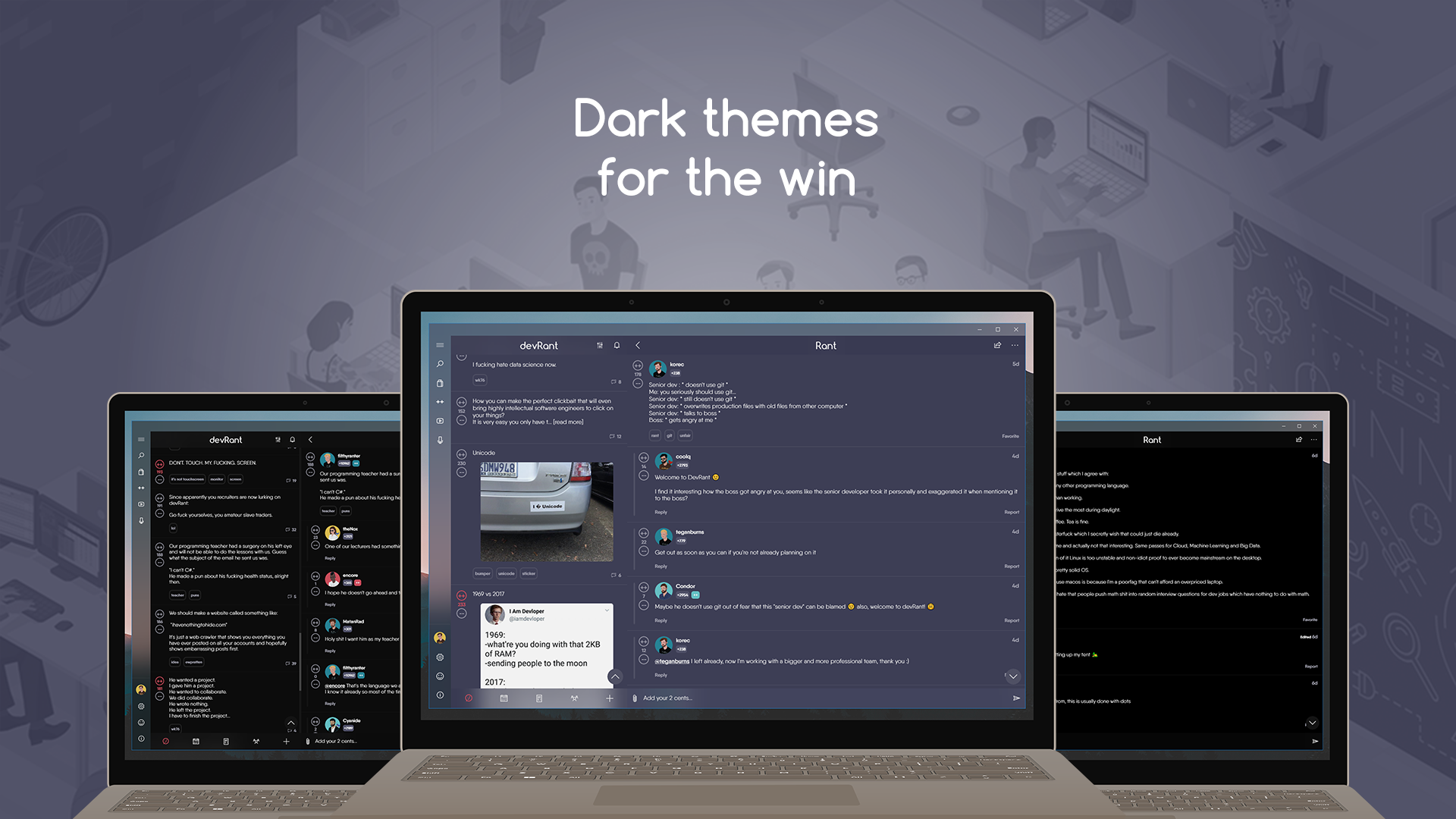 devRant unofficial UWP gallery image