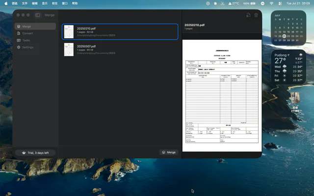 WPDF: Local PDF to Word&Merge gallery image