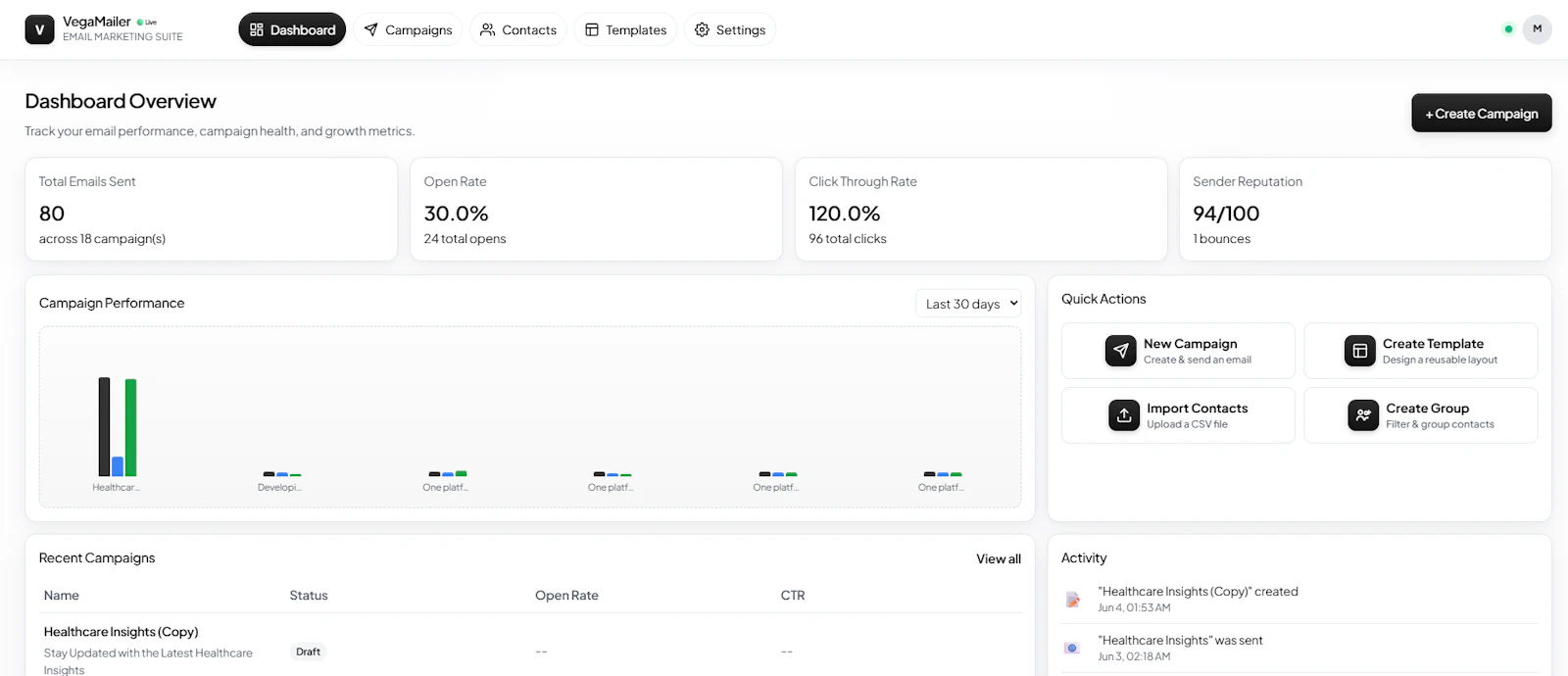 VegaMailer screenshot 3