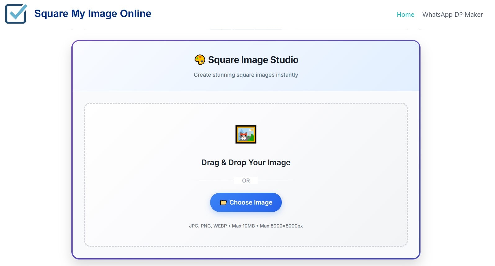 Square My Image Online gallery image