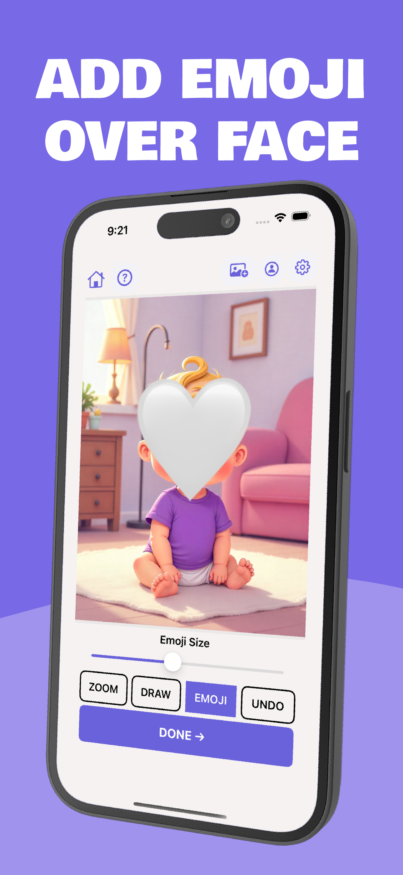 Verwischen Sie Ihren Bub - Einfache App, das Gesicht Ihres Babys sicher zu verwischen/zu bedecken. Medien 3