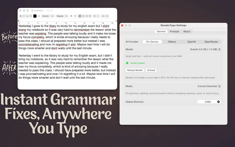 WunderType - AI Text Shortcuts screenshot 8