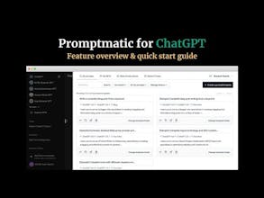 Promptmatic for ChatGPT gallery image