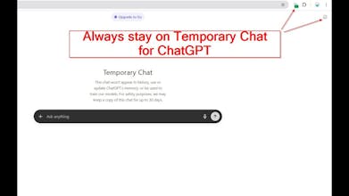 Always enable Temporary Chat for ChatGPT gallery image