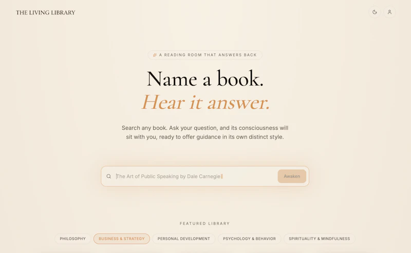 The Living Library screenshot 1