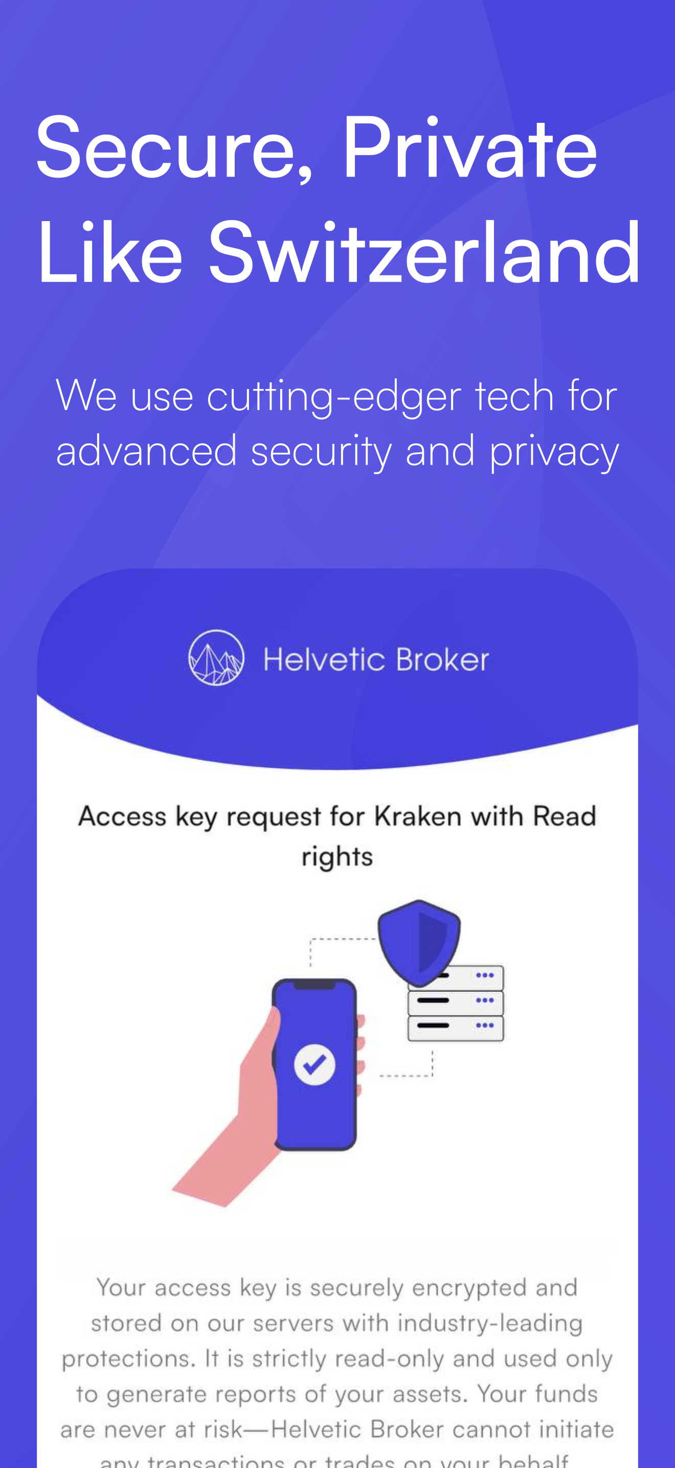 Helvetic Broker: Crypto & AI app gallery image