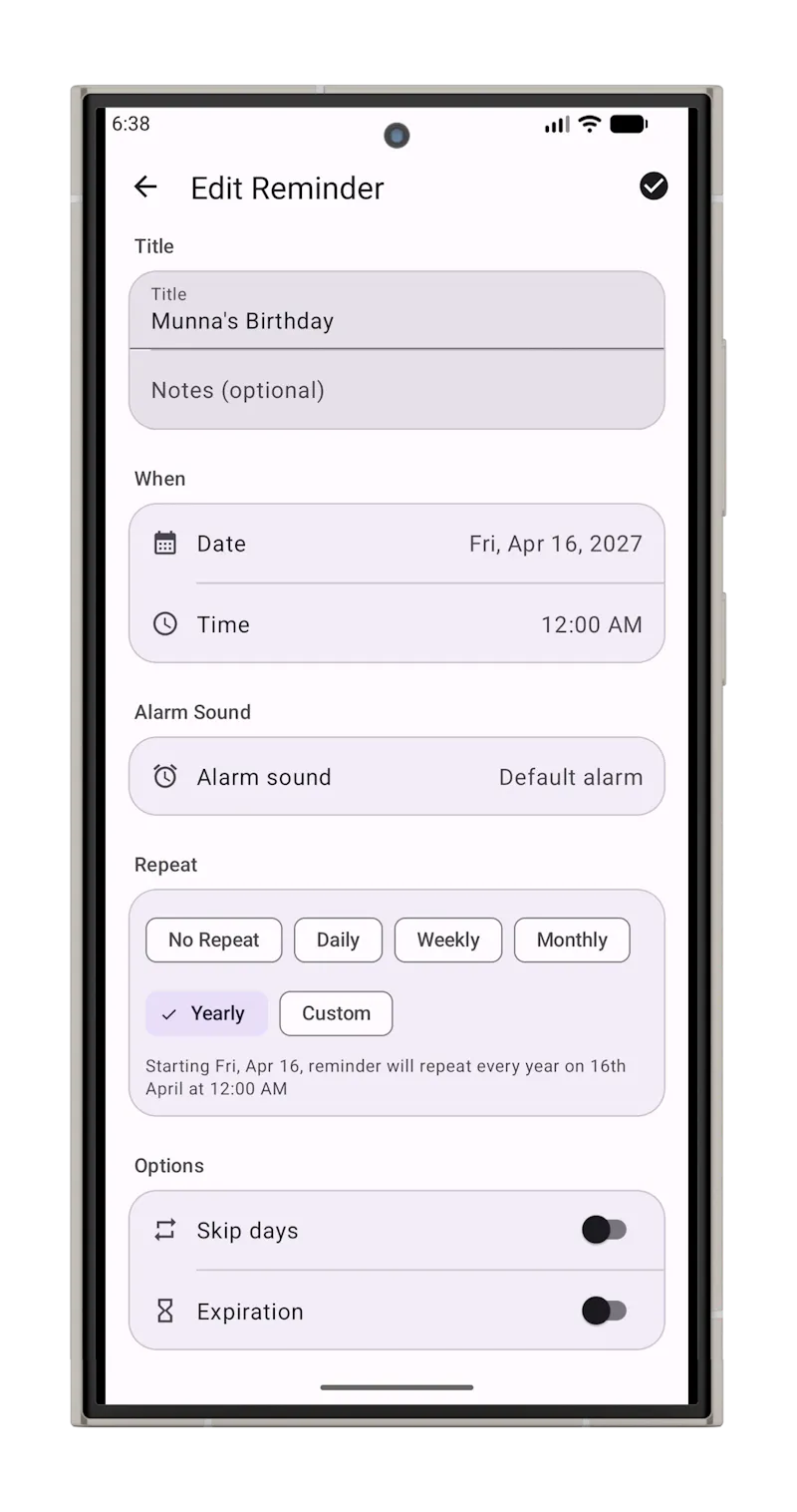 Reminder Pro: App with Alarm screenshot 3