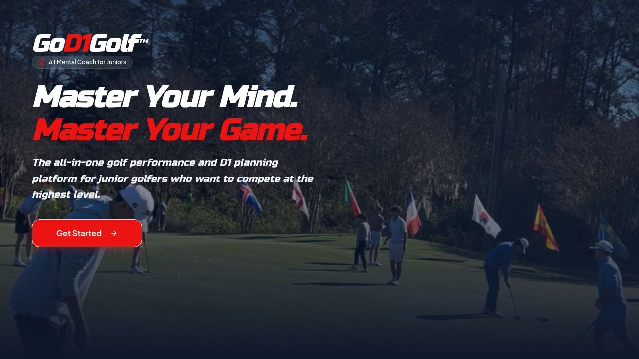 GoD1Golf.com Launch gallery image