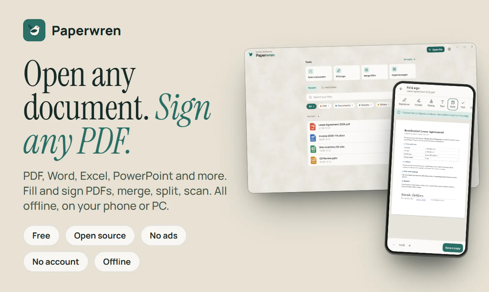 Paperwren screenshot 1