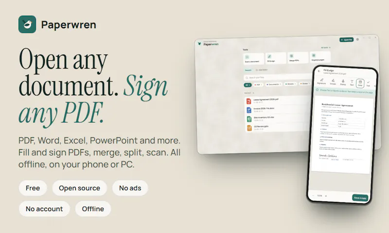Paperwren screenshot 1