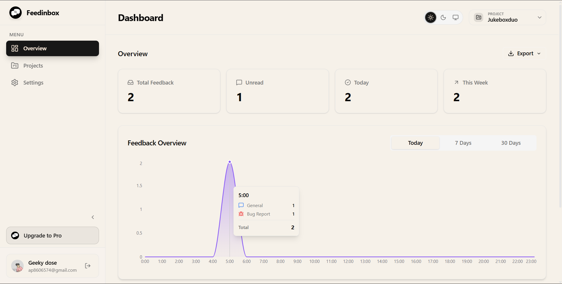 Feedinbox - Screenshot 2 showing product features and functionality