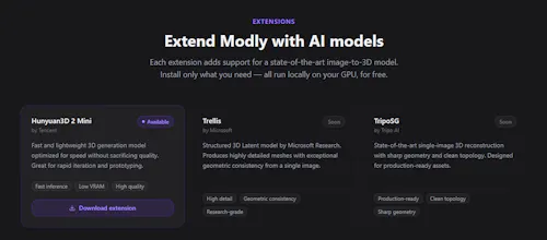 Modly gallery image