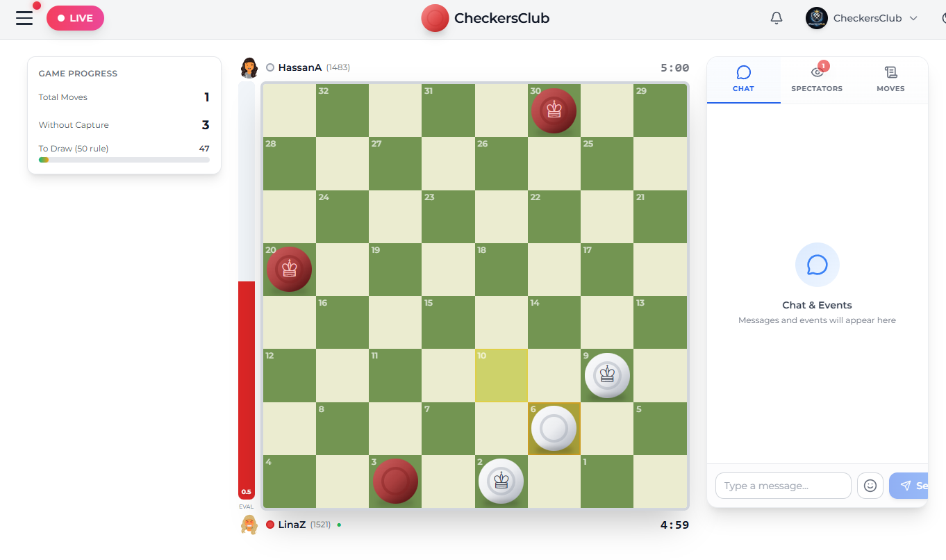 CheckersClub - Screenshot 5 showing product features and functionality