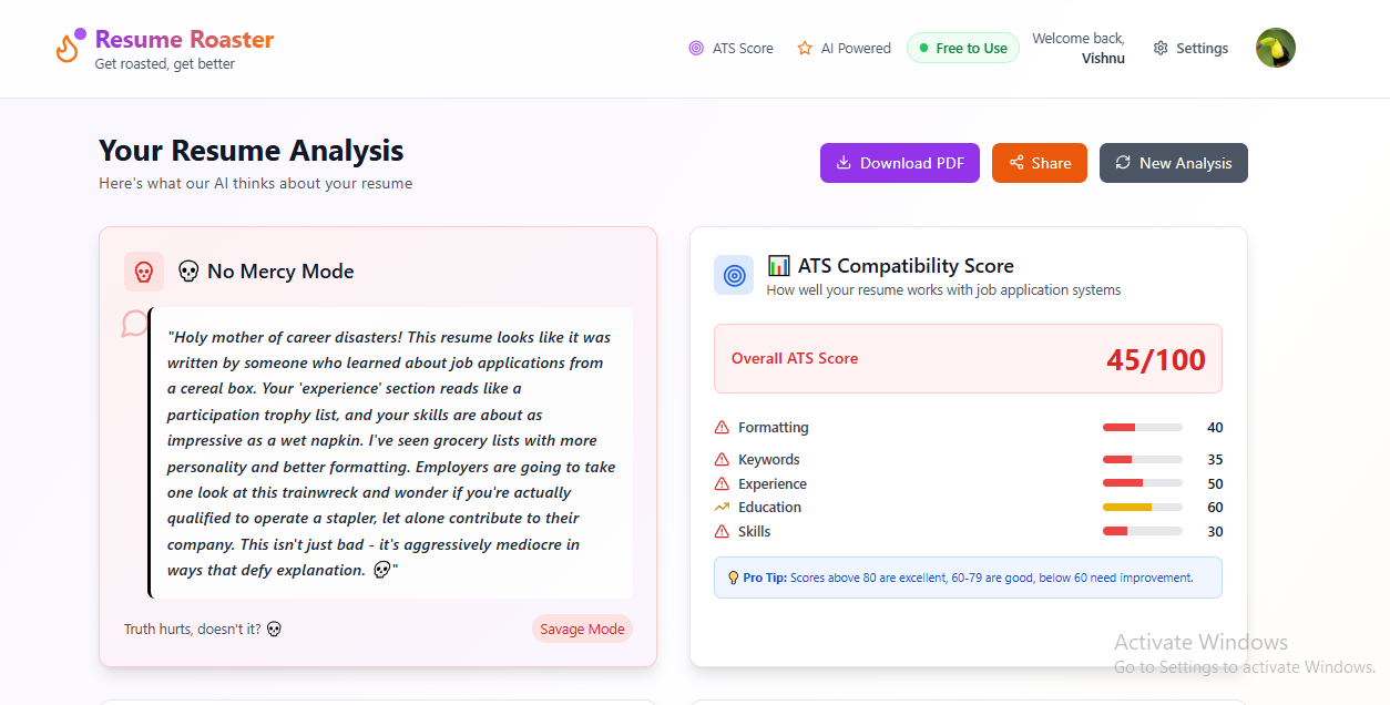 Resume Roaster gallery image