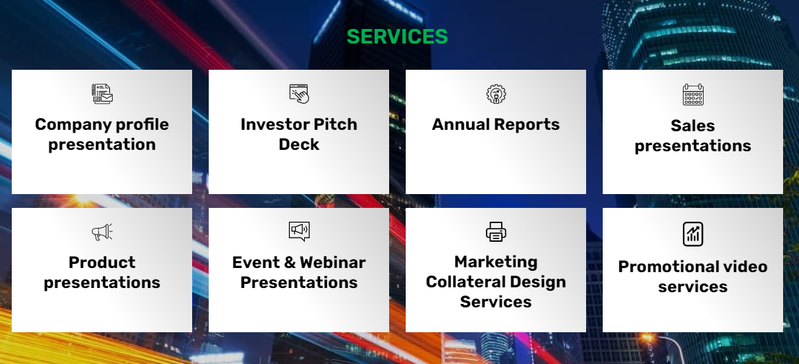 Pitch Deck & Annual Report Design Agency media 1