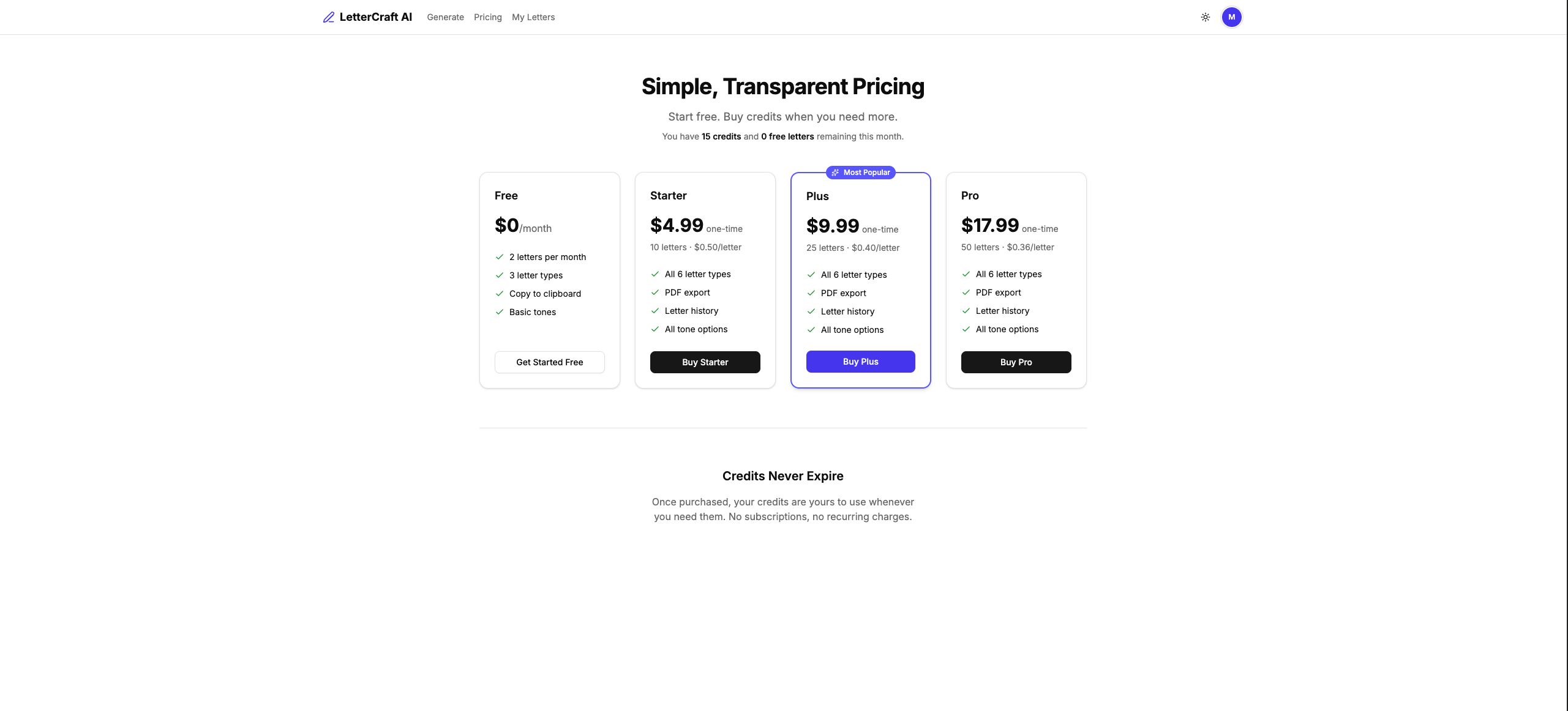 LetterCraft AI gallery image