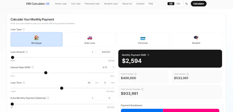 EMI Calculator screenshot 2