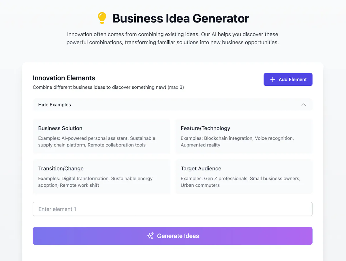 AI Business Idea Generator (Free)